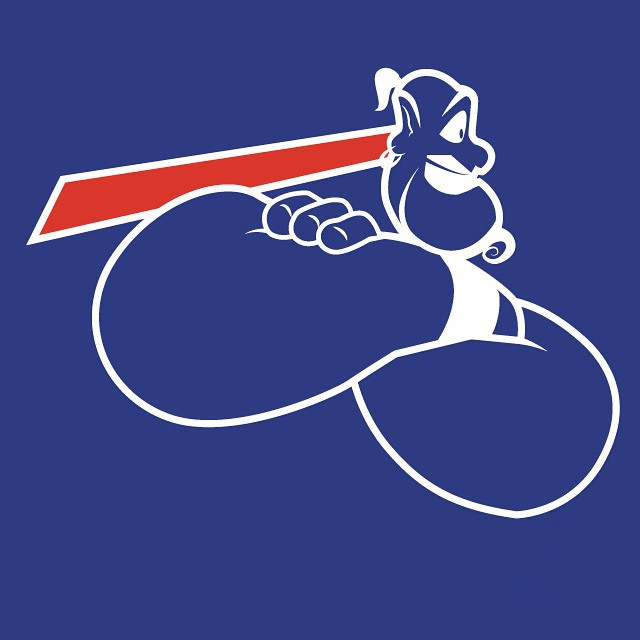 Buffalo Genies logo iron on transfers